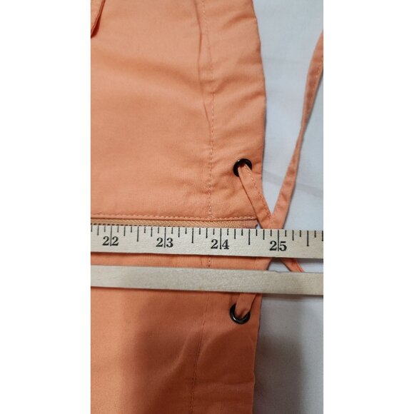 Chicos Womens Orange Cotton Zip-Up Jacket Size 3 X Large - Picture 4 of 5